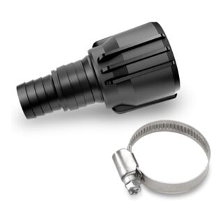 Kärcher aansluitstuk voor afzuiging en tuinslang 1 inch + 3/4 inch