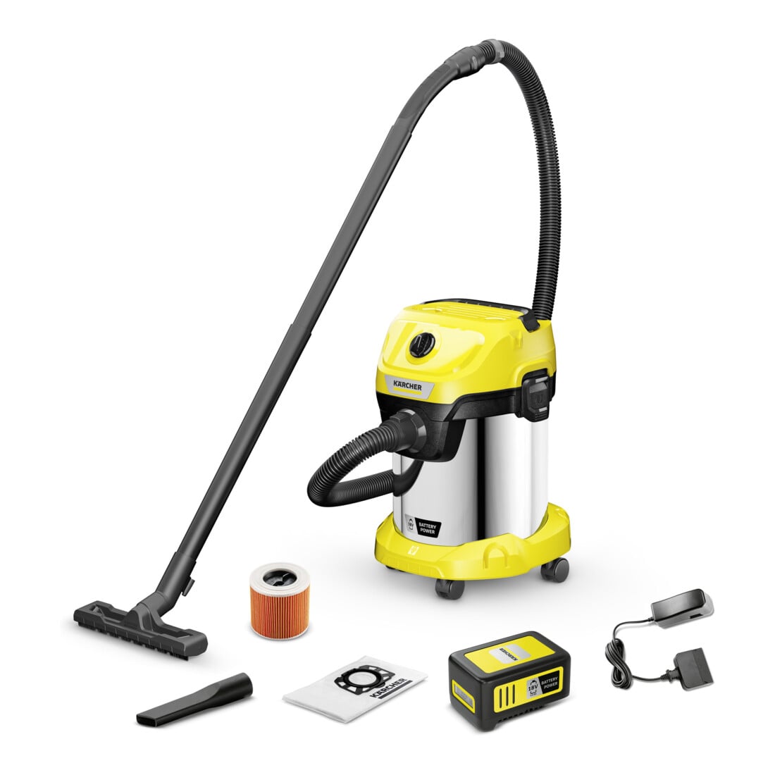 Kärcher Akku-Nass-/Trockensauger WD 3-18 S Battery Set