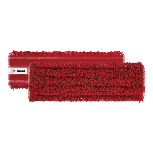 Kärcher Mikrofaserklettmopp Schlingen rot 40cm