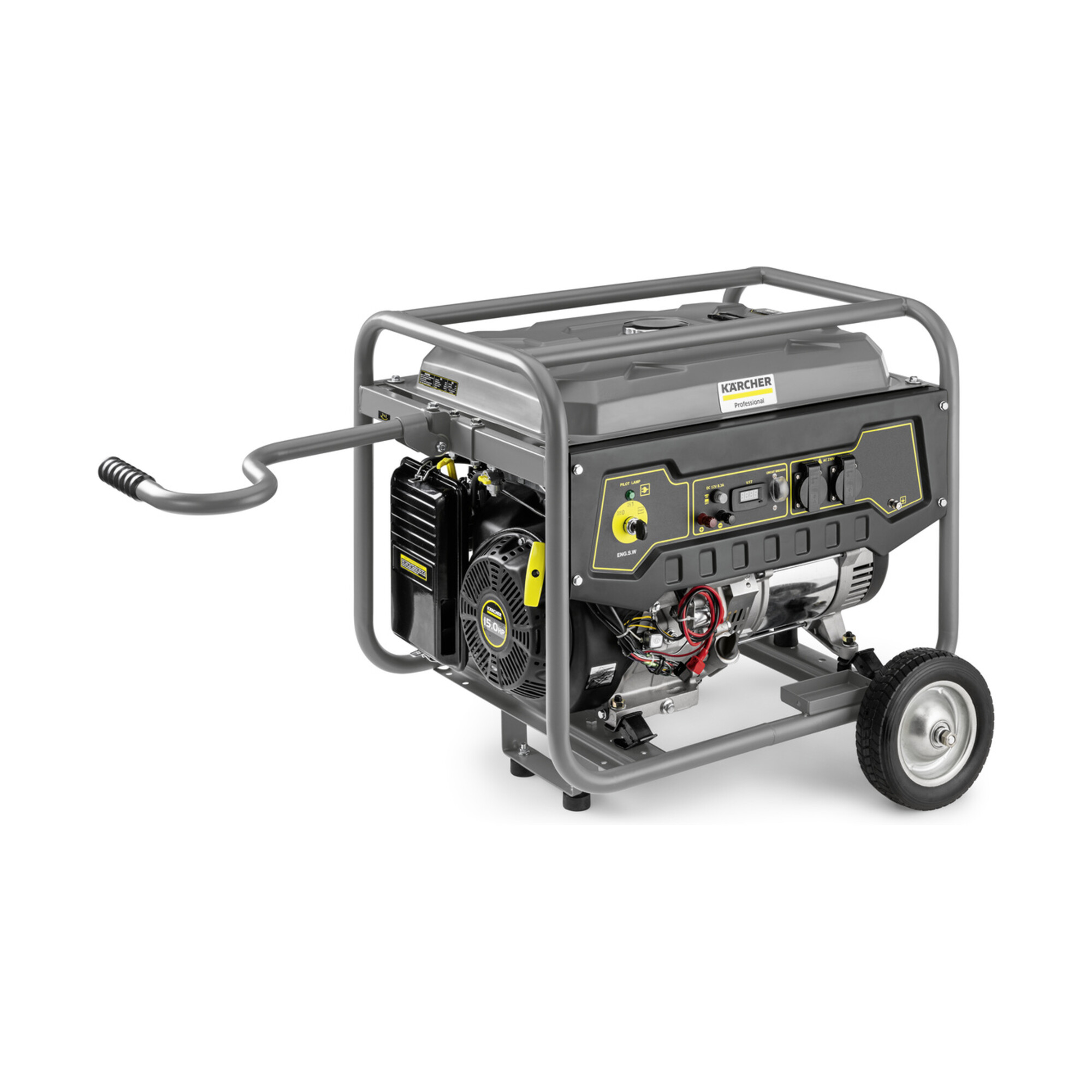 Kärcher PGG 3/1 Stromgenerator aus Kunststoff/Metall mit Motorleistung 2,8kW/Tankinhalt V15l/Laufzeit 13h für Stromversorgung von Geräten, 1.042-207.0
