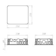 Kaiser Abzweigkasten UP 238x208mm 1097-92-3