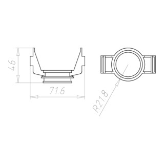 KAISER Adaptateur construction béton 1211-32 Ø 32 mm