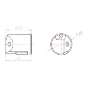 Kaiser Anschlußdose 35x35x45mm 9248-01-3