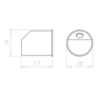 KAISER Anschlußdose 9248-77 halogenfrei 45mm Tiefe