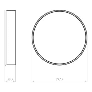 KAISER Bague de rallonge 1283-50 Hauteur d'installation 50 mm