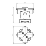 Kaiser Boîte de connexion plafond 99 mm, sortie 35 mm 1245-62-4