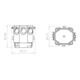 Kaiser Boîte de connexion plafond Sortie D=60 mm 1265-11