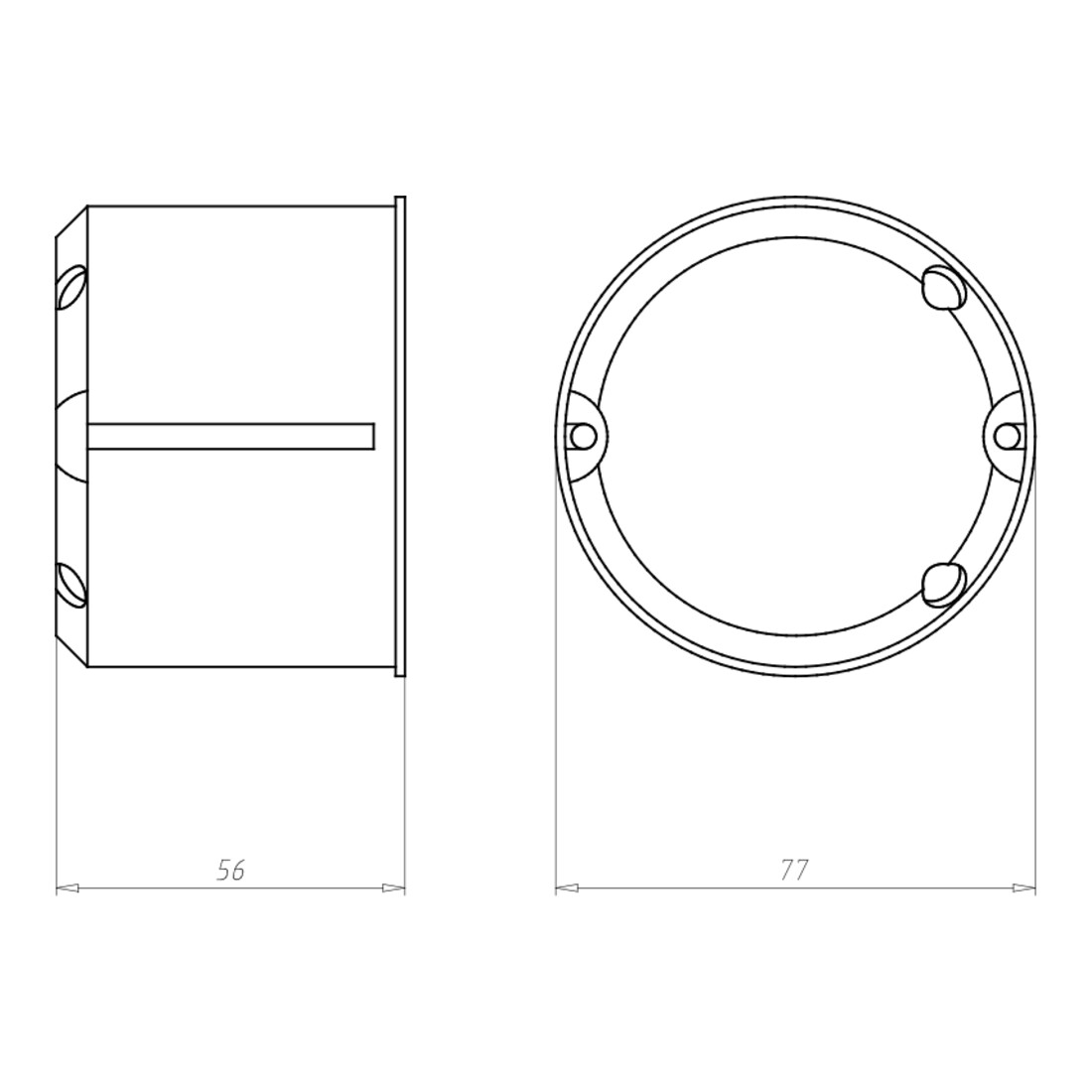 Kaiser Boîte de connexion pour cloison creuse HWD 90 9464-01