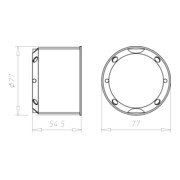 Kaiser Boîte de connexion pour cloison creuse HWD B15 9464-15-4