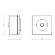 Kaiser Boîte de dérivation 128x128mm 1295-02-4