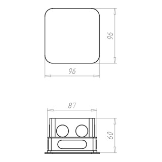 KAISER Boîte de dérivation 80 1094-91 87 × 87 × 60 mm