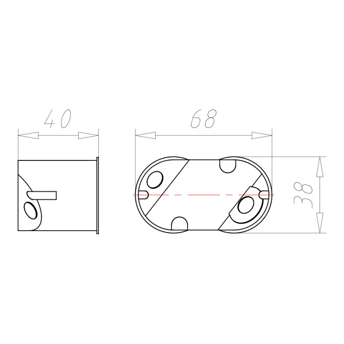 Kaiser Boîte de raccordement 65x35mm 9148-00