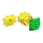 Kaiser Boîte de raccordement appareils 2 pièces, ouverture encastrée Ø 60 mm 1265-01-1