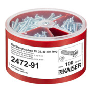 Kaiser Boîte de vis pour appareils 100 pièces 3,2x15/25/40 2472-91-1