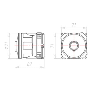 KAISER Boîte d'encastrement 1265-40 60 mm