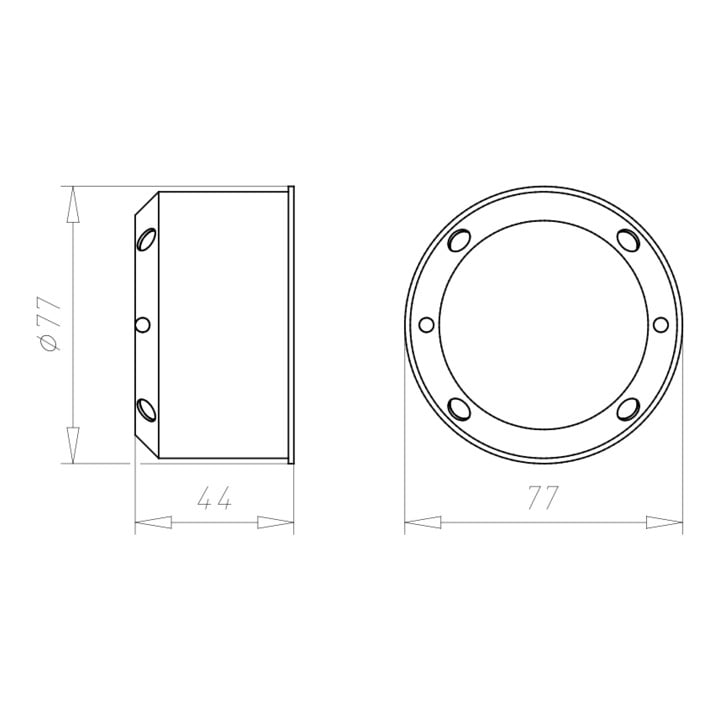 Kaiser Boîte d’encastrement HWD B15 9463-15 pour cloison creuse