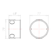 Kaiser Boîte d'encastrement pour interrupteur Perilex 16A 1076-04-4