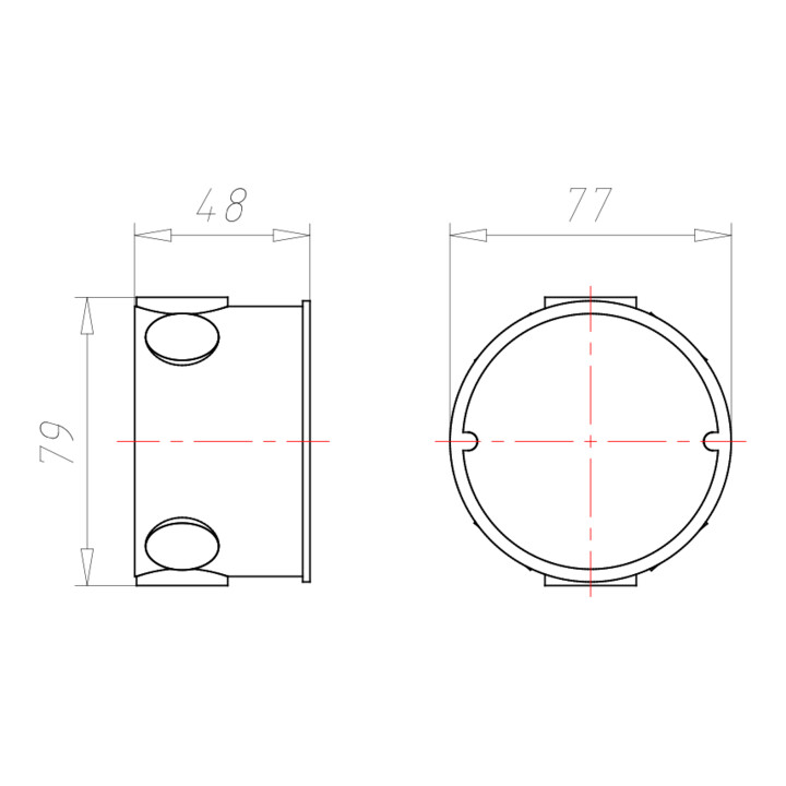 Kaiser Boîte d'encastrement pour interrupteur Perilex 16A 1076-04