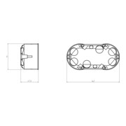 Kaiser Boîte double paroi creuse 45,5 mm 9062-02-3
