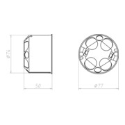 Kaiser Boîte encastrée pour inserts Perilex 9067-01-4