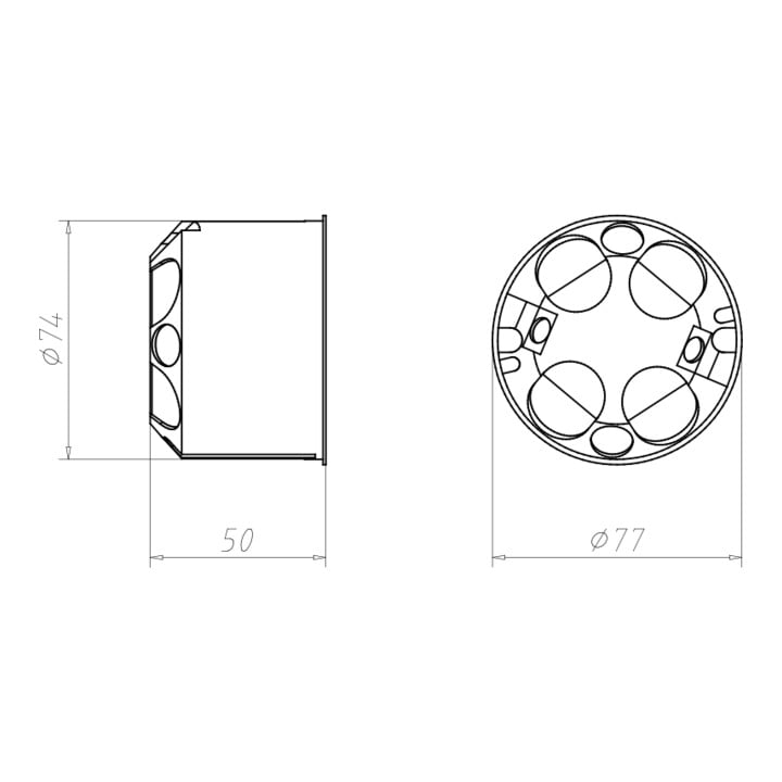 Kaiser Boîte encastrée pour inserts Perilex 9067-01