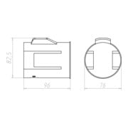 Kaiser Boîtier encastrable ThermoX-LED D 74 x 95 mm 9320-11-3