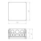 Kaiser Boîtier encastrable UP 159x159x90mm 1096-22