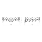 Kaiser Boîtier encastrable UP 240x280x102mm 1092-28-4