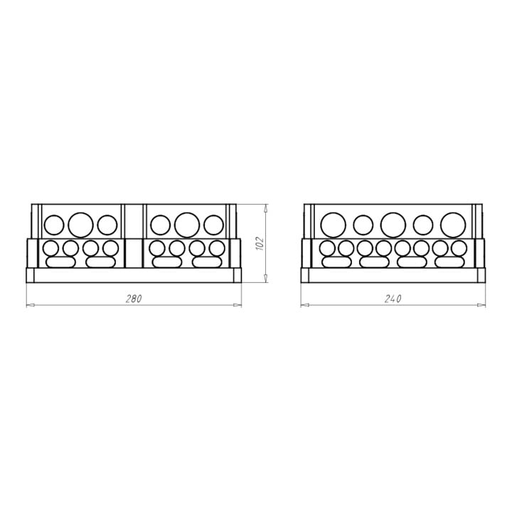 Kaiser Boîtier encastrable UP 240x280x102mm 1092-28