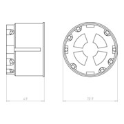 Kaiser Brandschutz Gerätedose HWD68 für EI30-EI90 9463-02-4