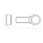 Kaiser Caisson d’encastrement HaloX 180 avec tunnel 325 1282-73-4