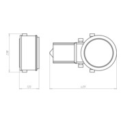 Kaiser Caisson encastrable HaloX 180 avec tunnel 190 1282-72-3