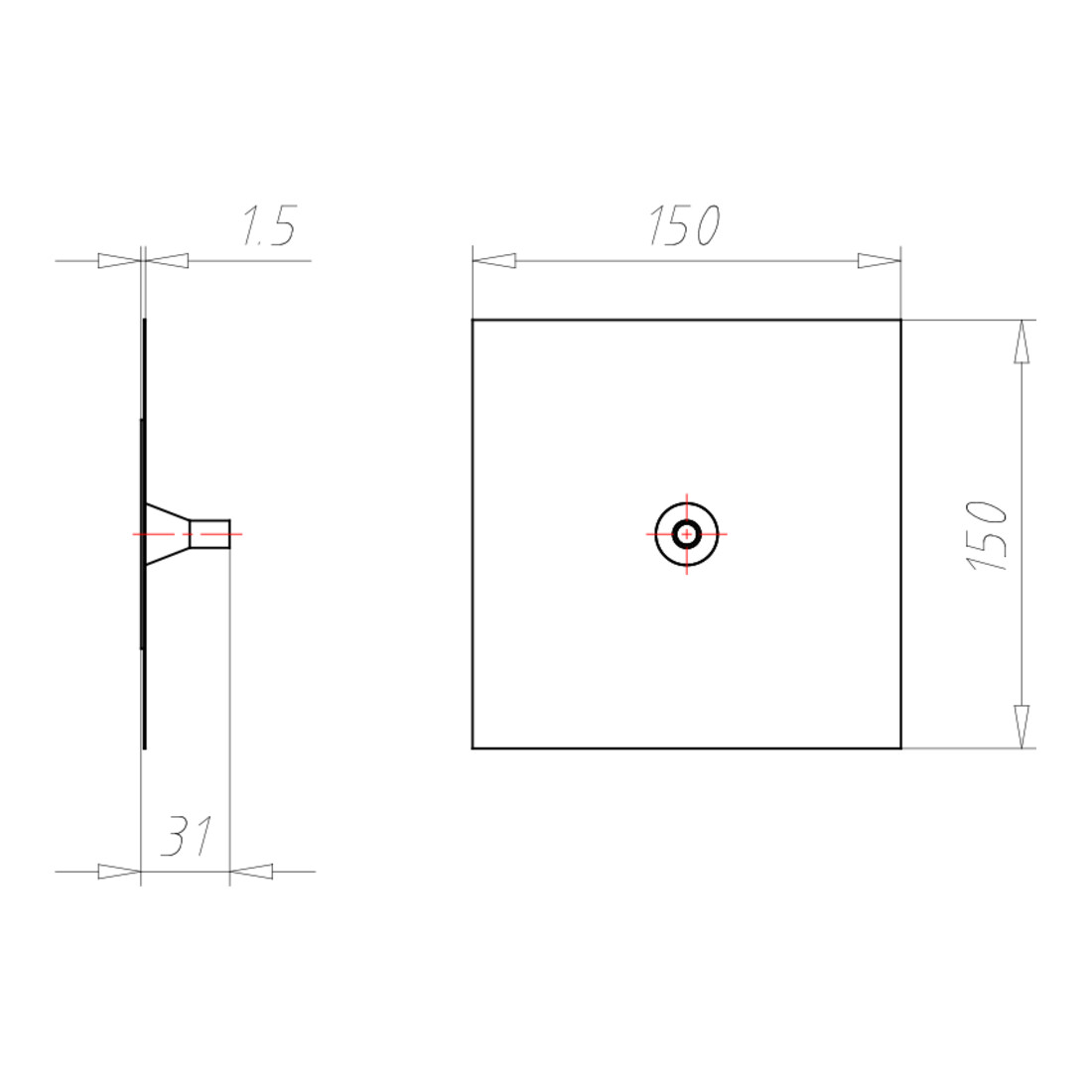 Kaiser Collier de câble D=8-11mm 9059-46