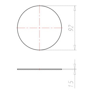KAISER Couvercle universel 1184-77 sans halogène Ø 92 mm
