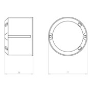 Kaiser Decken-Verbindungsdose HWD 30 9464-50-4