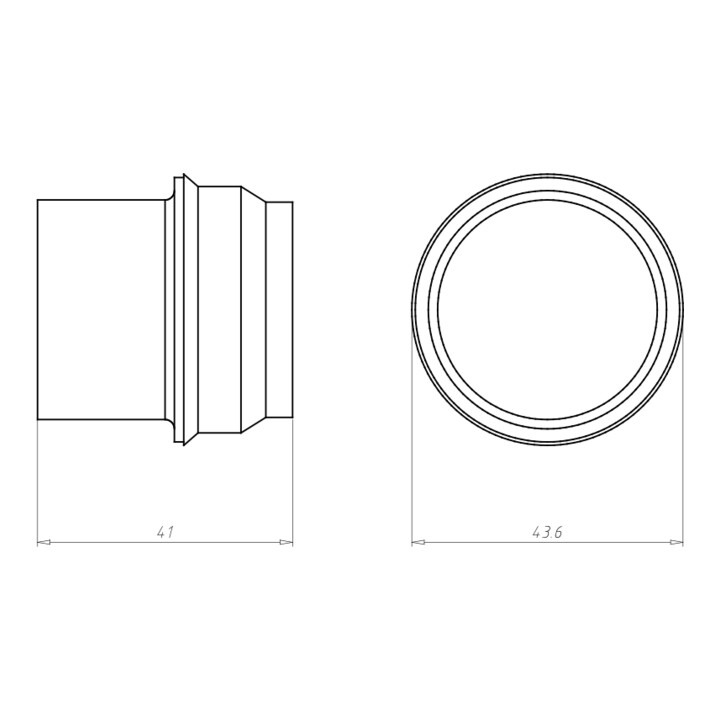 Kaiser Douille pour tube DIN EN 32 1204-29