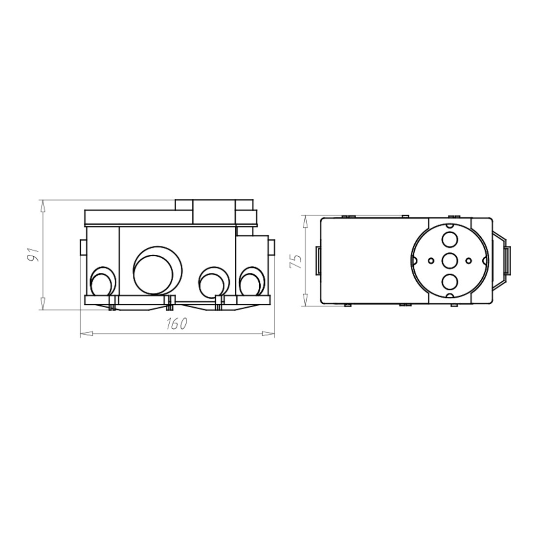 Kaiser Electronic-Dose EB-Öffn.D=60mm 1268-01