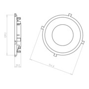 Kaiser Front HaloX 100 DA 68 pour béton coulé 1281-01-4