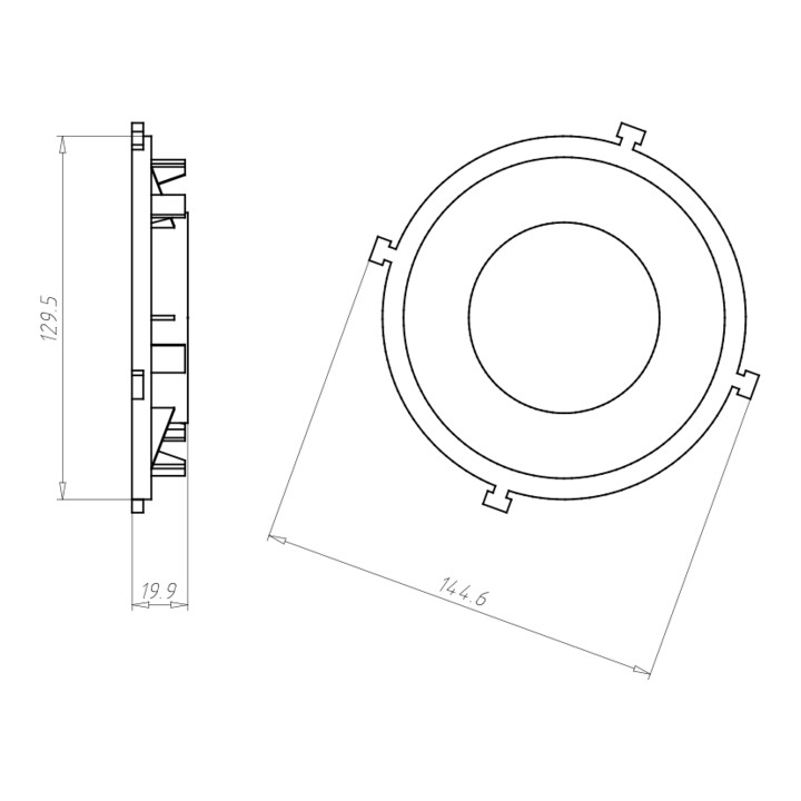 Kaiser Front HaloX 100 DA 68 pour béton coulé 1281-01