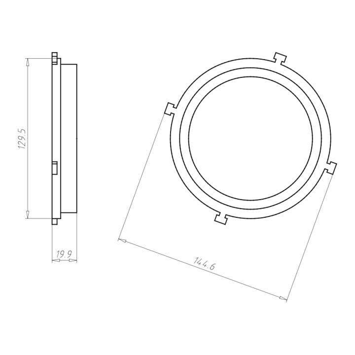 Kaiser Front HaloX 100 DA vario pour O-Beton 1281-10