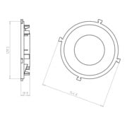 Kaiser Frontteil HaloX 100 DA 68 für Ortbeton 1281-01-4