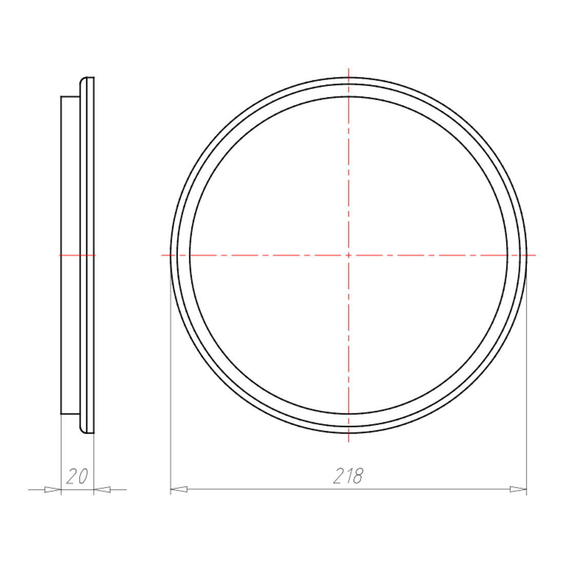 Kaiser Frontteil HaloX 180 universell bis 180mm 1282-10
