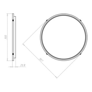 KAISER Frontteil HaloX 250 1283-11 bis 250mm Einbaudurchmesser