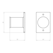 Kaiser Manchon de fin/de transition pour tube DIN EN 40 1203-28-3