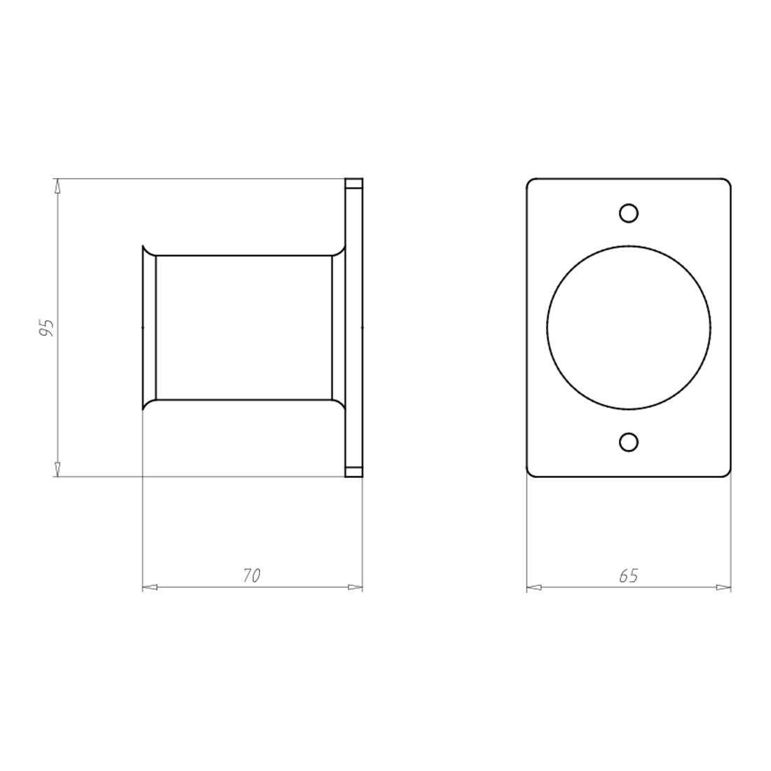 Kaiser Manchon de fin/de transition pour tube DIN EN 40 1203-28