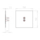 Kaiser Manchon double pour câble D=8-11mm 9059-47