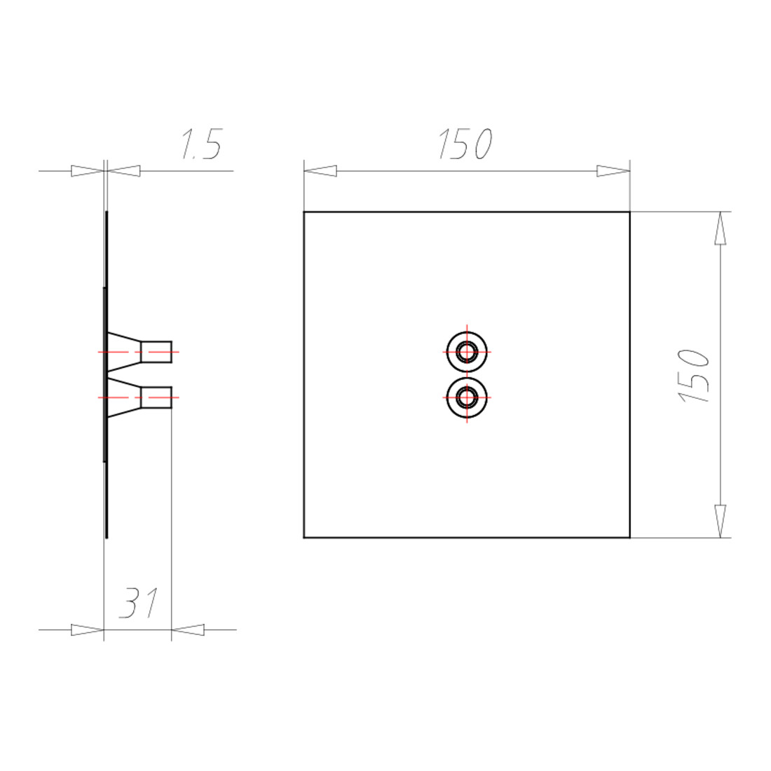 Kaiser Manchon double pour câble D=8-11mm 9059-47