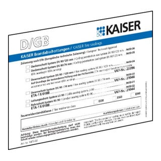 Kaiser Marquage de verre DE/GB/FR/IT 9473-91