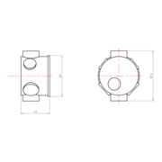 Kaiser Schalterdose UP 46 mm tiefe 1055-04-3