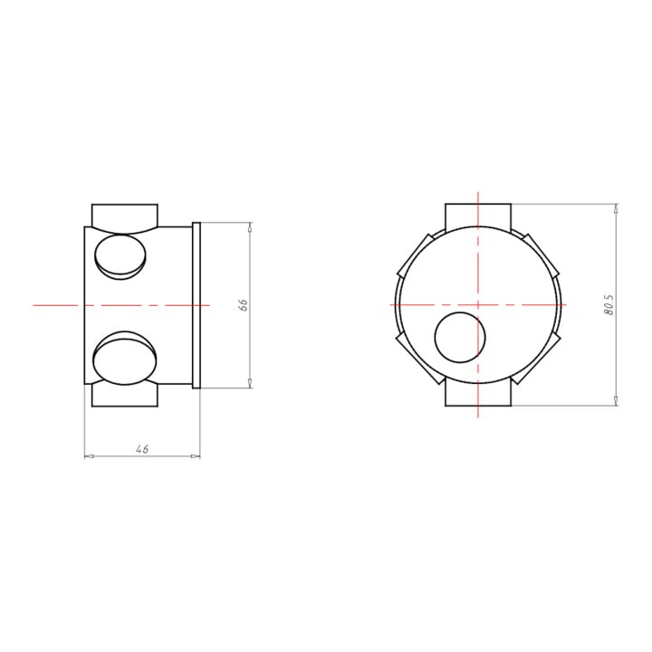 Kaiser Schalterdose UP 46 mm tiefe 1055-04